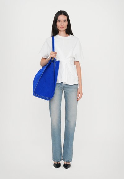 Victoria Beckham XL TOTE - Geantă de pânză - sapphire blue
