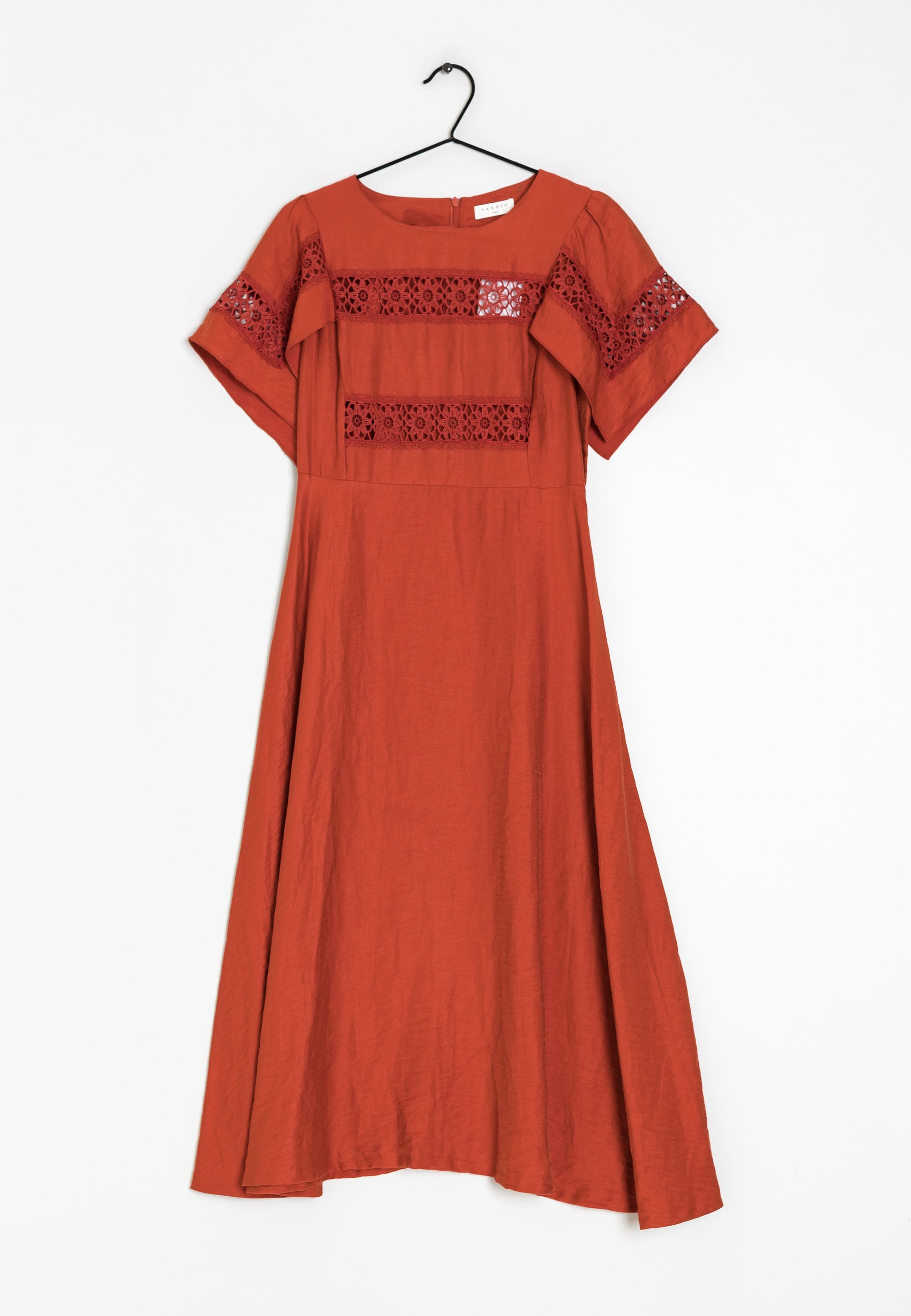 strapless open back dress Sandro Eyelet Dress main image 0