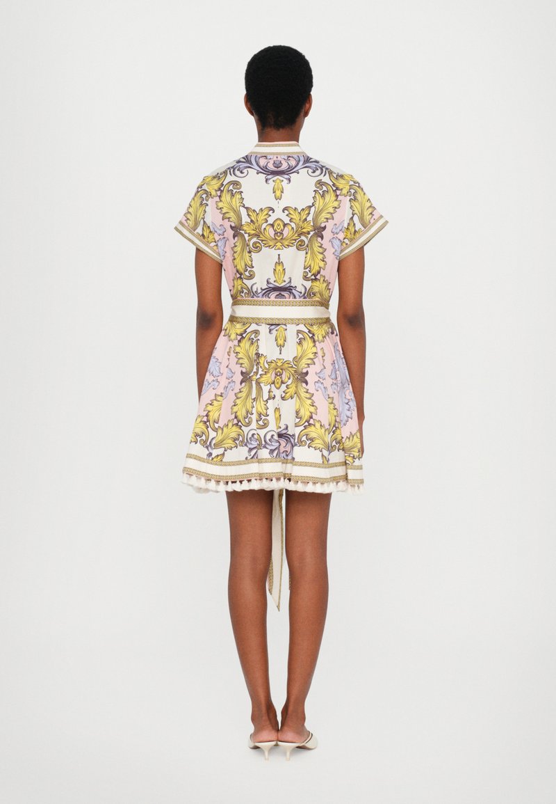 Alice + Olivia LUCY MINI DRESS TIE BELT - Shirt dress - day  dreamer/multi-coloured - Zalando.co.uk