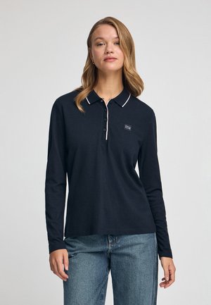 REGULAR FIT SS RF PC BLOCK PATCH - Piké - navy