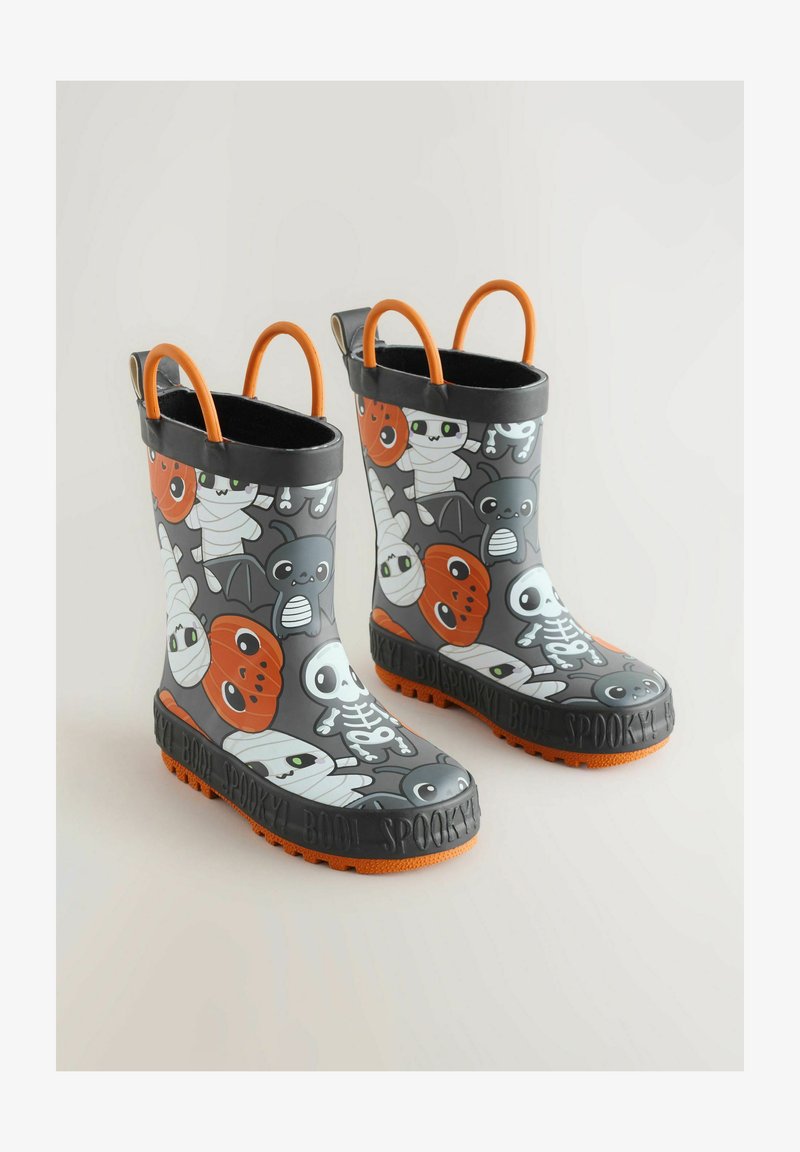 Next Wellies For Boys Next HANDLE REGULAR FIT Wellies Black/orange