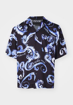 Versace Jeans Couture ALL OVER - Majica - nero/royal