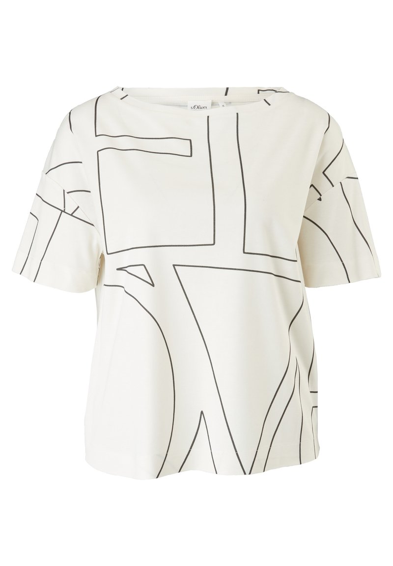 s.Oliver BLACK LABEL T-shirt print crème