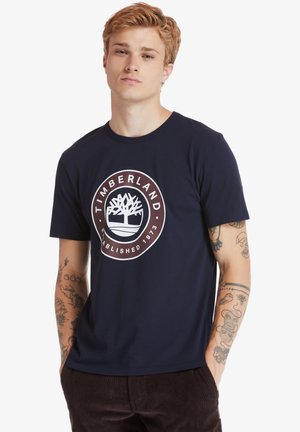 SS TREE LOGO BOUNCLE - Printtipaita - dark sapphire