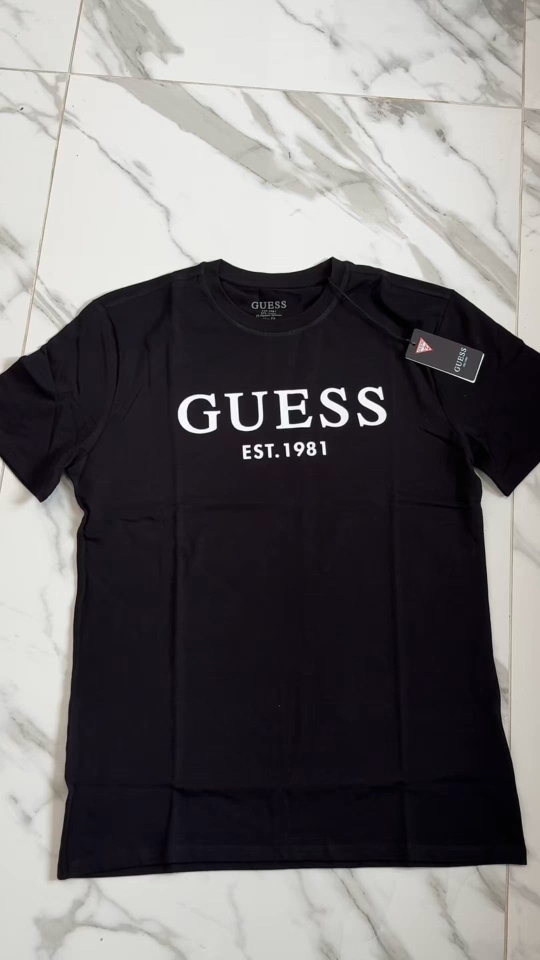 Guess Tricou cu imprimeu - jet black/negru - Zalando.ro