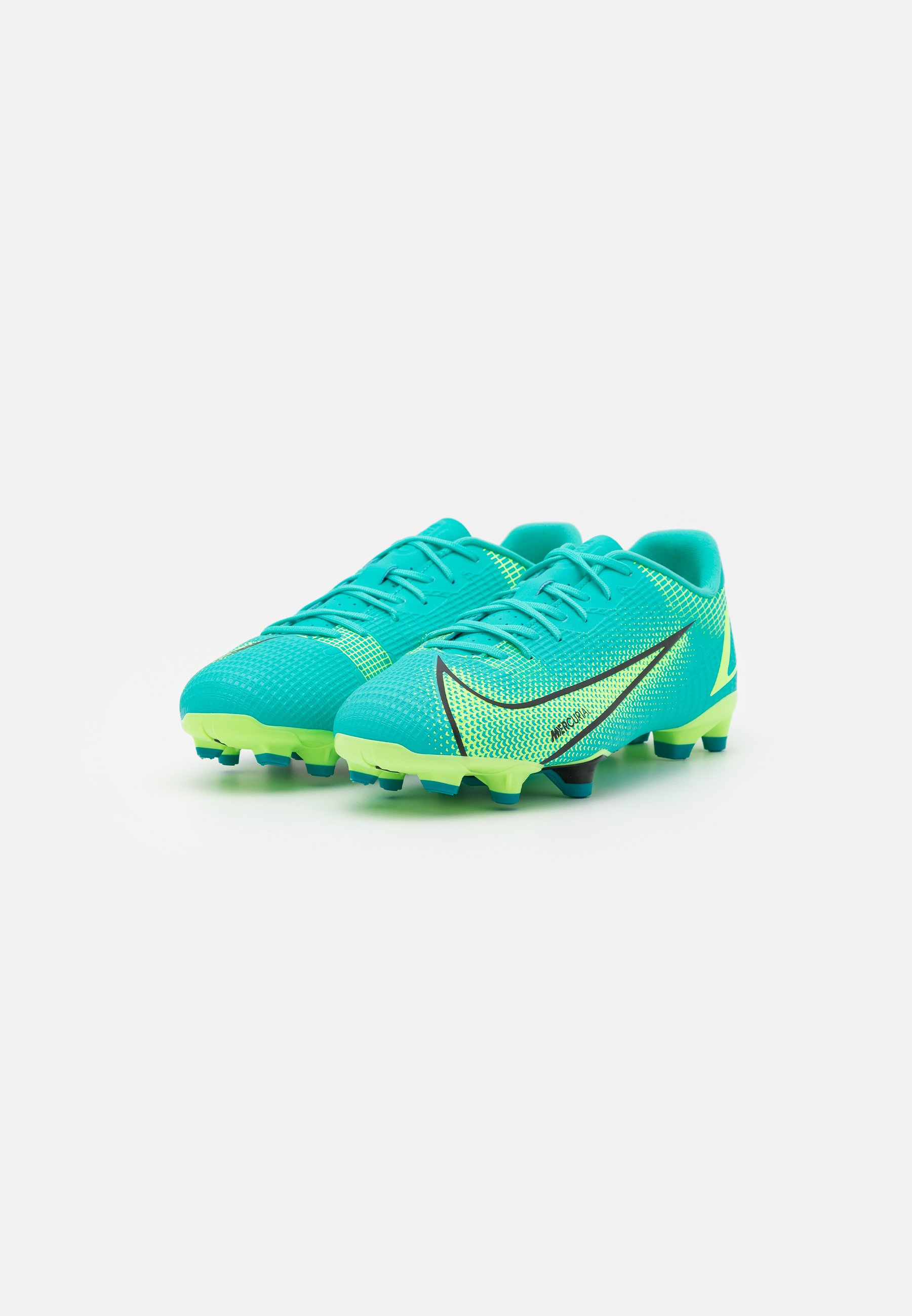 Nike Performance JR MERCURIAL VAPOR 14 ACADEMY FG/MG UNISEX - Botas de  fútbol con tacos - dynamic turqoise/lime glow/turquesa - Zalando.es