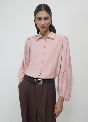 Calliope MANICHE A PALLONCINO - Hemdbluse - rosa cipria