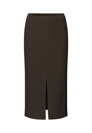 Modström, SKIRT - Falda de tubo - dark coffee