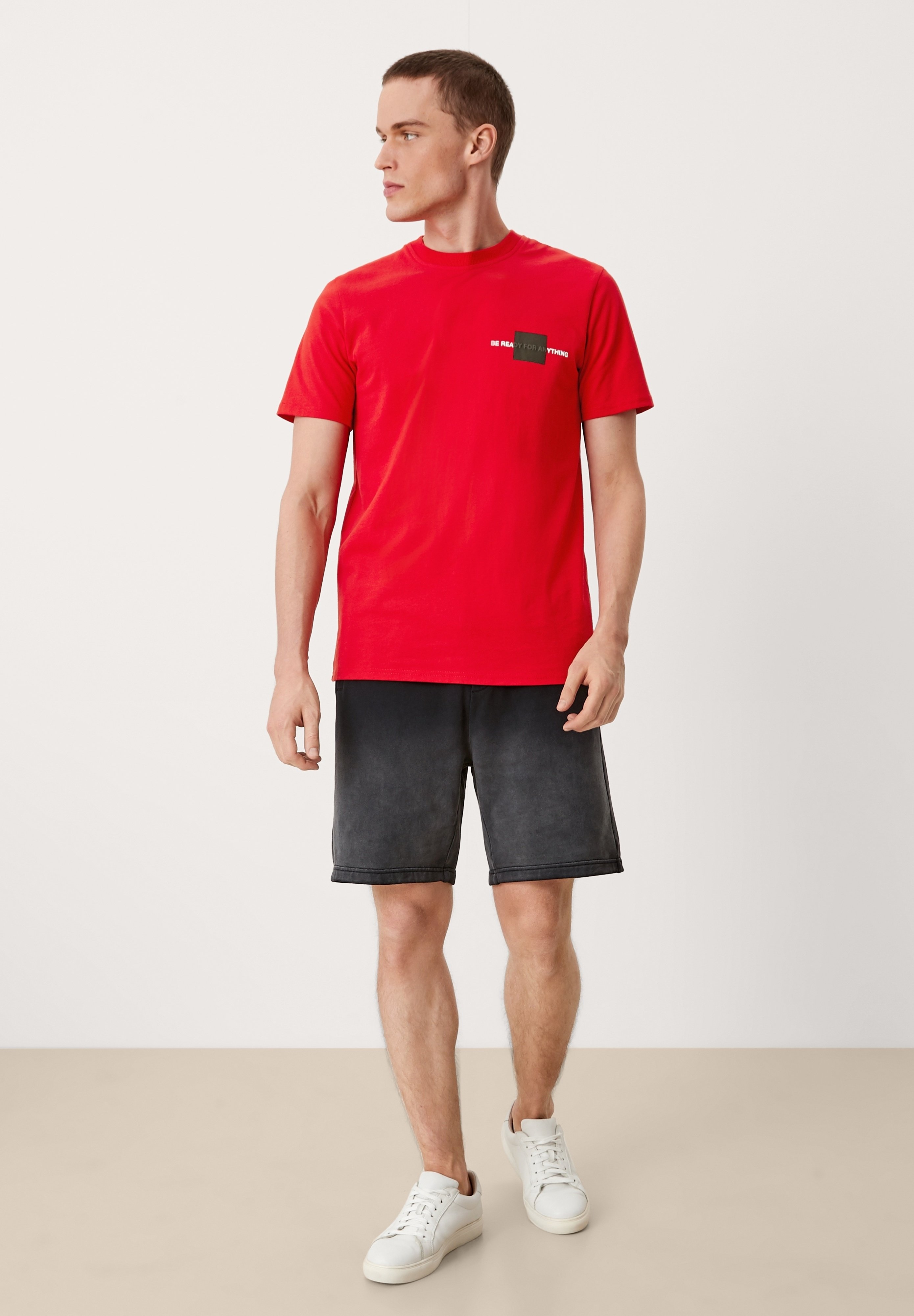 s.Oliver Print T-shirt - candy apple 