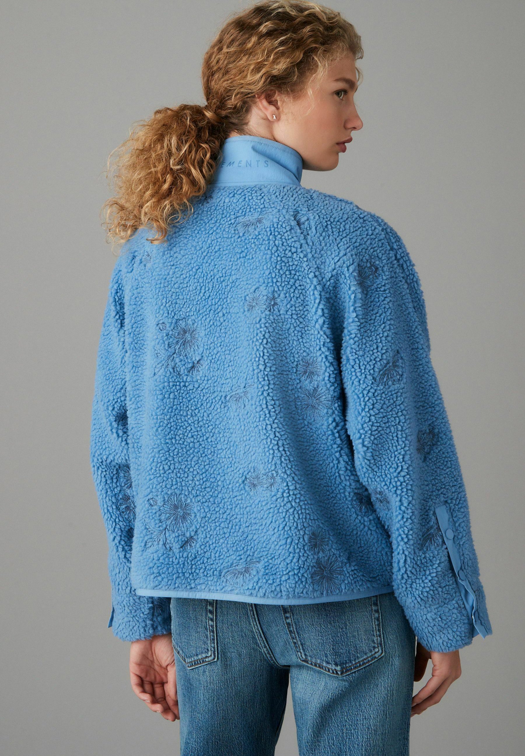 Next REGULAR FIT - TEDDY BORG POPPER FRONT - Fleecejacke