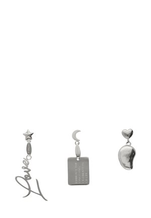 BOLD SET OF THREE STUD - Earrings - zilverkleurig