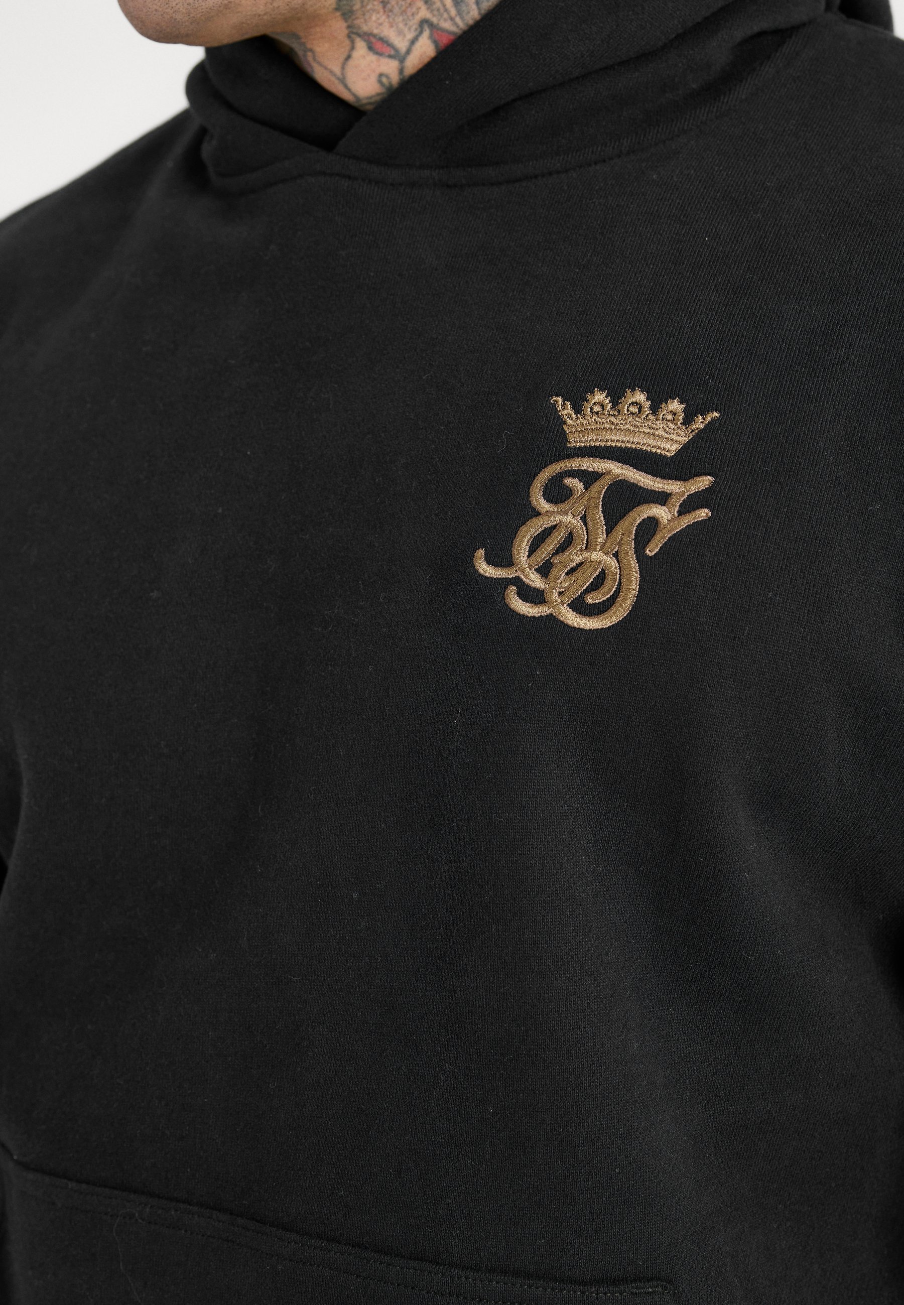 SIKSILK MESSI X SIKSILK OVERHEAD HOODIE UNISEX - Jersey con capucha -  black/gold/negro - Zalando.es