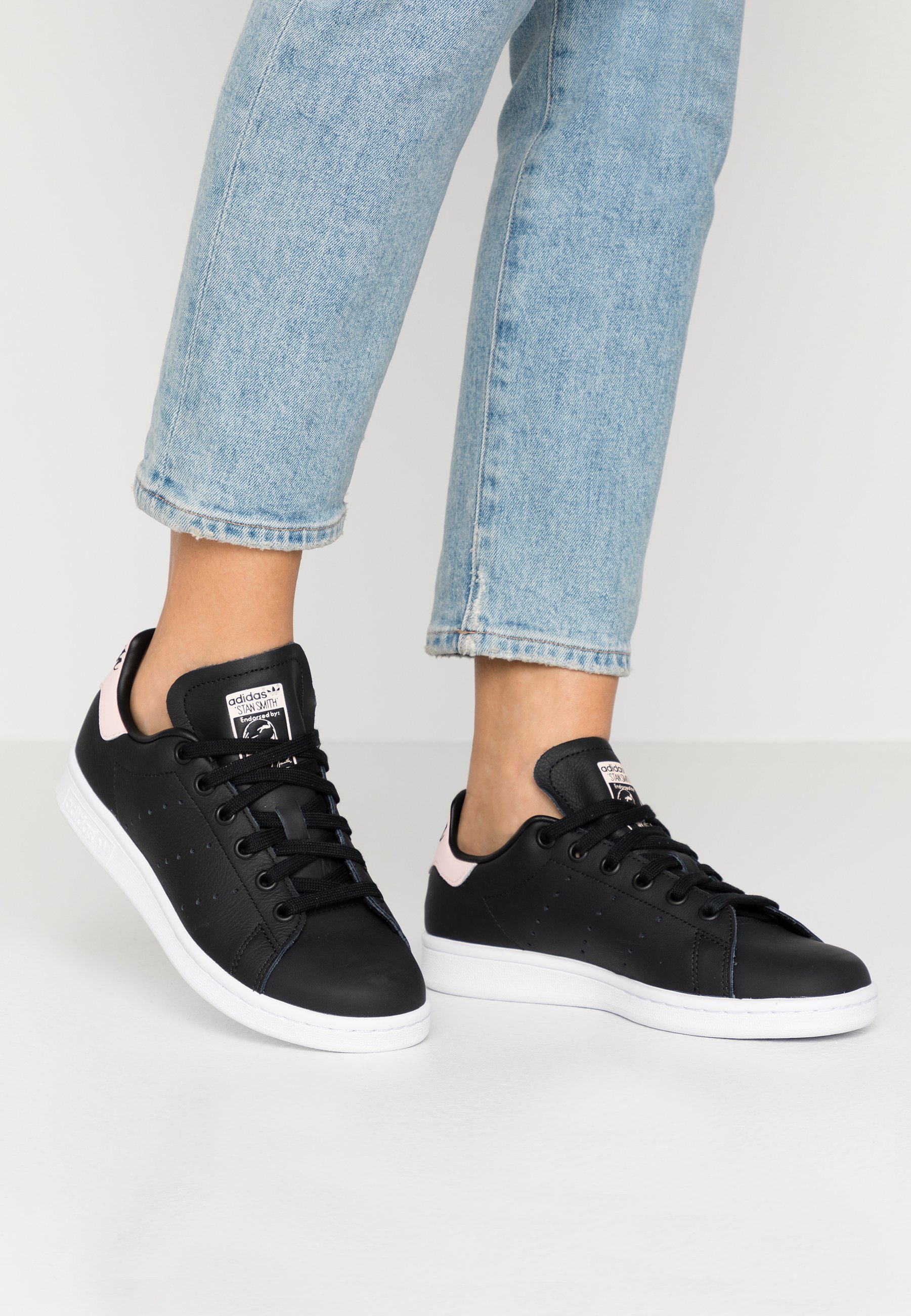 STAN SMITH - Baskets basses - core black/ice pink/footwear white STAN SMITH - Baskets basses - core black/ice pink/footwear white