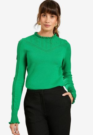 Love & Roses Strickpullover - green