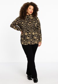 YOEK AVEC GRAPHIQUE - Bluse - black