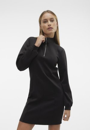 Vero Moda VMPANNA HIGH NECK SHORT DRESS  - Φόρεμα σε ίσια γραμμή - black