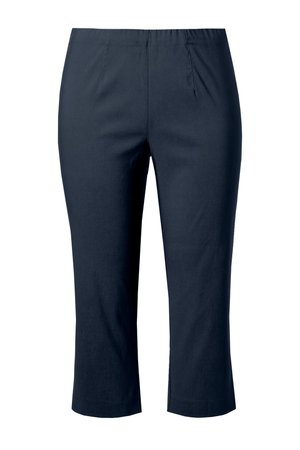 Ulla Popken, GROSSE 7/8 BENGALIN BENGALIN GERADER SCHNITT KNÖCHELLANG - Pantalones - dark blue