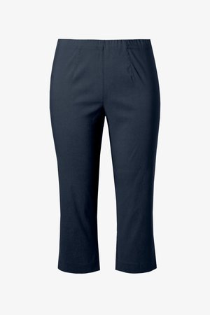 Ulla Popken, GROSSE 7/8 BENGALIN BENGALIN GERADER SCHNITT KNÖCHELLANG - Stoffhose - dark blue