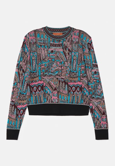 Missoni CREWNECK  - Striktrøje - multicolor red tones