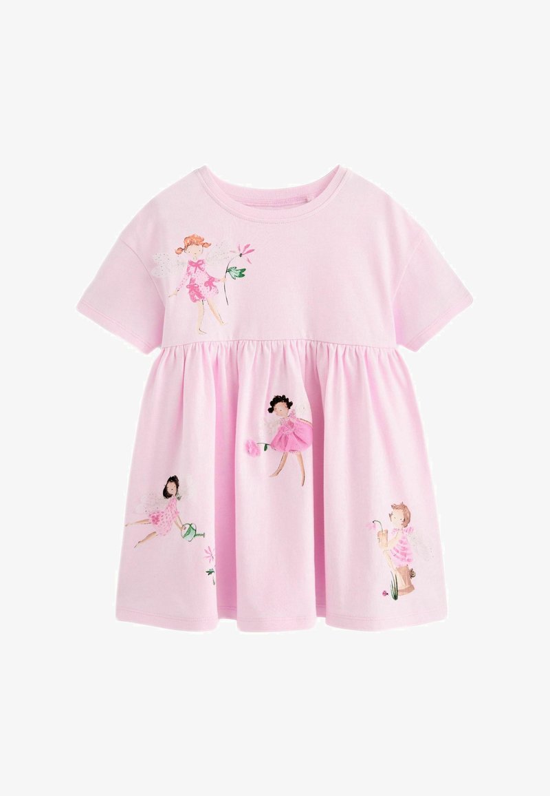 Next SHORT SLEEVE REGULAR FIT - Rochie din jerseu - pale pink