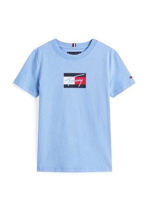Tommy Hilfiger, SCRIPT FLAG UNISEX - Majica kratkih rukava s printom - cloudy blue