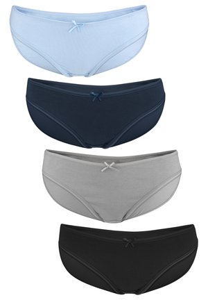 Fabio Farini 4ER SET COTTON SLIP SCHLICHT UND BEQUEM MIT SCHLEIFE - Slip - dark blue