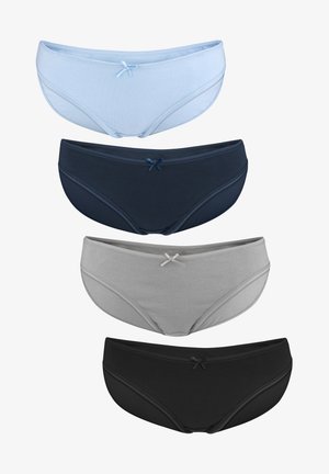 Fabio Farini 4ER SET COTTON SLIP SCHLICHT UND BEQUEM MIT SCHLEIFE - Briefs - dark blue