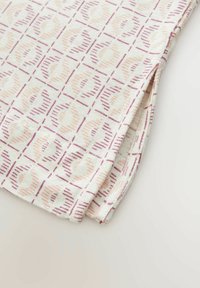 REGULAR FIT - SOFT TOUCH SLEEVELESS CREW NECK TANK - Top - ecru tile print