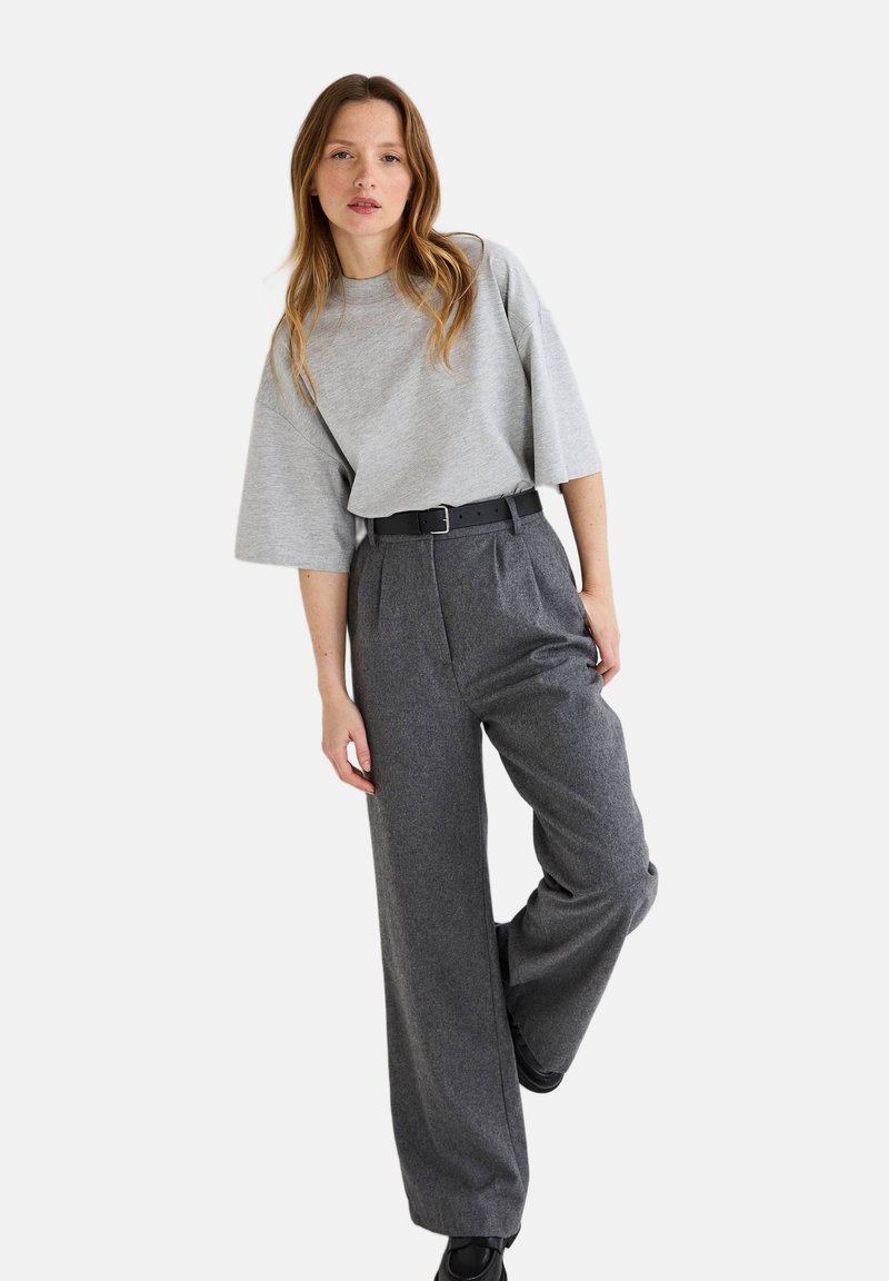 Monoprix T-shirt basique - gris chine moyen