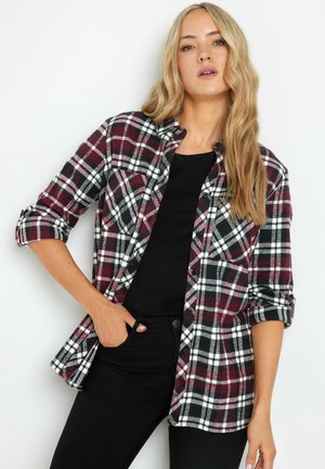 Long Tall Sally CHECK ROLLED SLEEVE - Skjorter - red