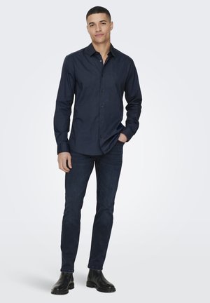 ONSANDY SLIM EASY IRON - Camicia elegante - dark navy