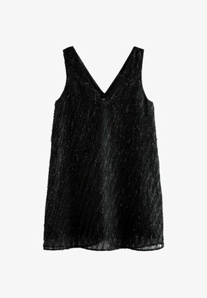 SLEEVELESS DETAIL GLITTER MINI - REGULAR FIT - Kokteilinė suknelė / vakarėlių suknelė - black