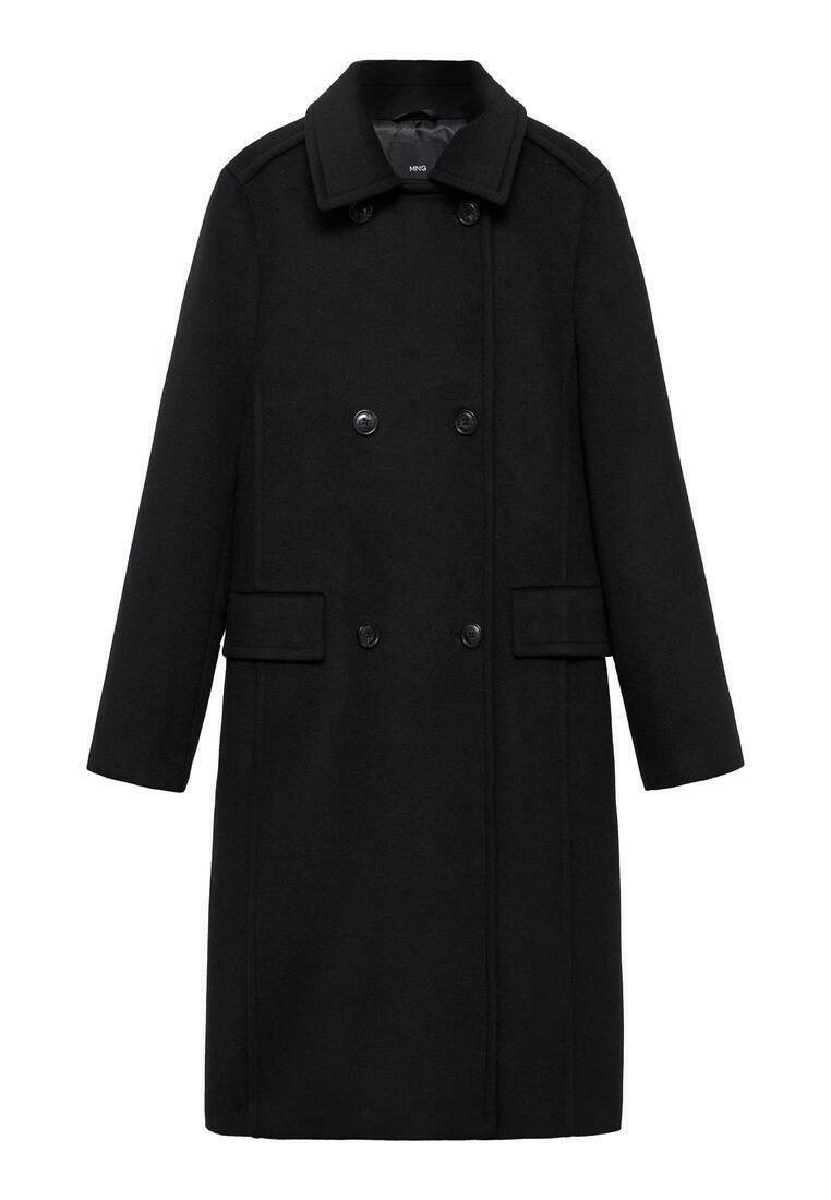 Mango SHADOW - Klasyczny płaszcz/czarny - Zalando.pl