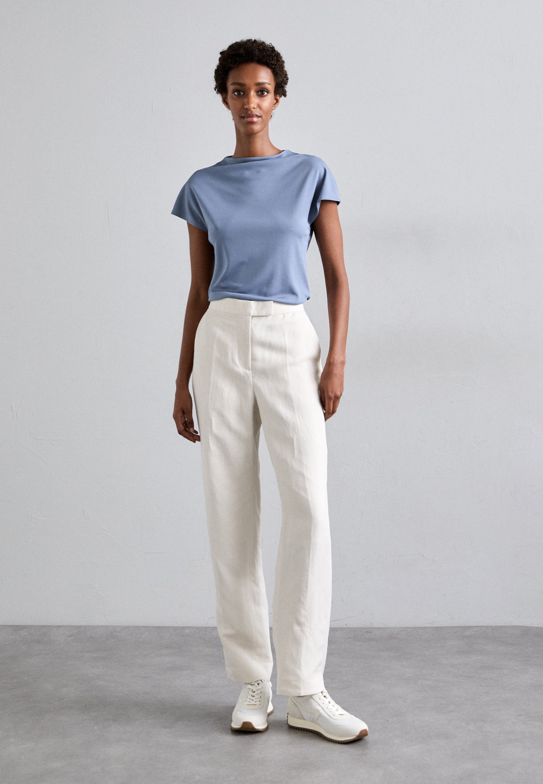 売れ筋商品|||タイガー オブ スウェーデン Tシャツ レディース トップス ALITTA - Basic T-shirt - dull blue Tiger of Sweden ALITTA - Basic T-shirt - dull blue/blue