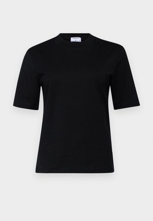 Filippa K MOCK NECK TEE - Basic T-shirt - black