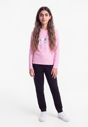 KARL LAGERFELD KIDS TEE MANCHES LONGUES - Langærmet T-shirt - pink frosting