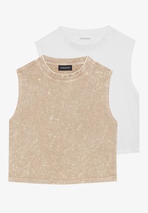 Even&Odd by Zalando 2 PACK - Top - beige/white