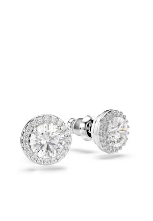 UNA STUD EARRINGS ROUND CUT PAVÉ - Ohrringe - silver-coloured