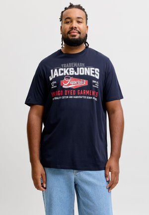 Jack & Jones, T-SHIRT PLUS SIZE LOGO T-SHIRT - T-shirts print - navy blazer