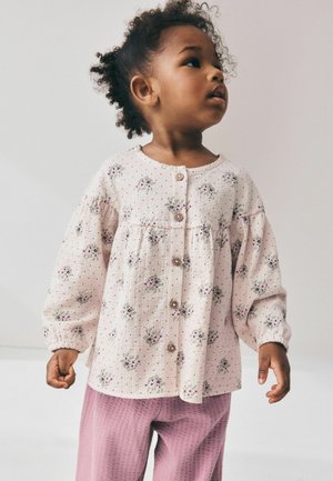 Next, REGULAR FIT - LONG SLEEVE BLOUSE AND BLOOMER TROUSERS SET - Stoffhose - pink ditsy floral