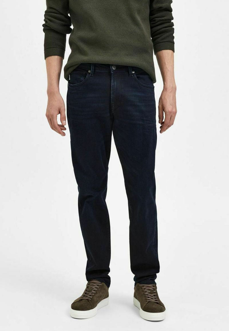 Selected SELECTED HOMME DUNKLE - Straight leg jeans - blue black denim