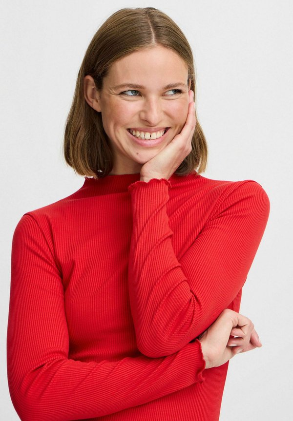 BYPAPILONE HIGH NECK - Long sleeved top - scarlet sage3