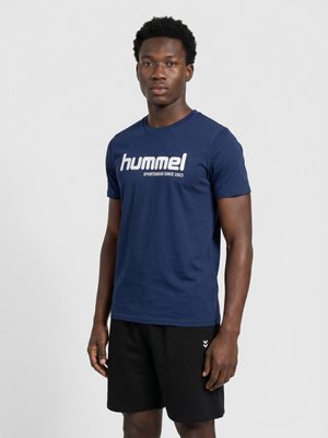 Hummel, HUMMEL - T-Shirt print - dress blues white