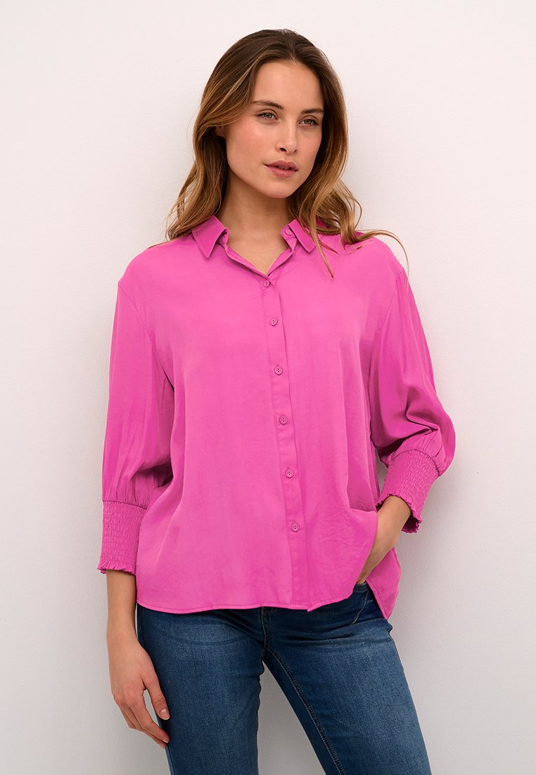 Cream Overhemdblouse donkerroze