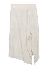 STRIPED ASYMMETRIC - A-lijn rok - off-white