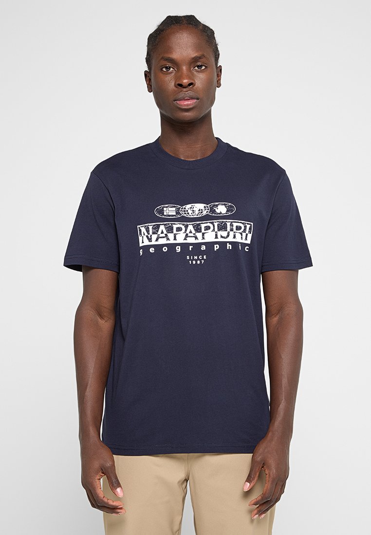 Napapijri T-shirt print donkerblauw