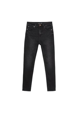 MIT HOHEM BUND - Jeans Skinny Fit - black