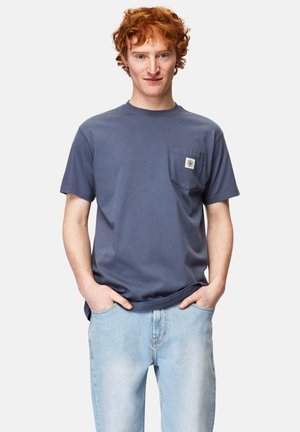 Honesty Rules POCKET UNISEX - T-paita - dove blue