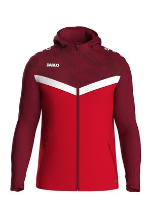 FUSSBALL-TEAM ICONIC KAPUZEN - Felpa con zip - rotrot