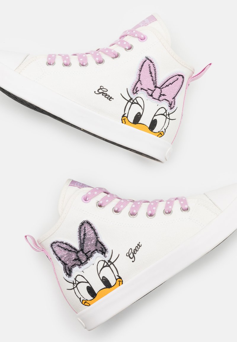 Kinder Sneaker low | Geox JR CIAK GIRL Sneaker high offwhite/pink/offwhite - LR15752 Kinder Sneaker low | Geox JR CIAK GIRL Sneaker high offwhite/pink/offwhite - LR15752